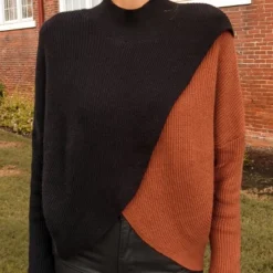 Women's Cable Knit Mock Neck Sweater - Cupshe