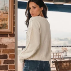 Women‘s Cable Knit Polo Collar Sweater - Cupshe -BLAZER GUEST 441528d3 179e 489e a57f 718b39e7d64c