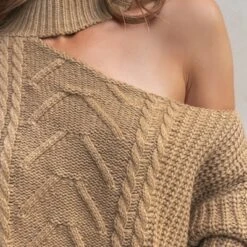 Women's Cable Knit Cutout Mock Neck Sweater - Cupshe 10 Women's Cable Knit Cutout Mock Neck Sweater - Cupshe -BLAZER GUEST 44158f15 2644 4b07 af1d c786f30c8aee