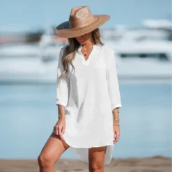 Women's V-Neck Mini Cover-Up Dress - Cupshe 8 Women's V-Neck Mini Cover-Up Dress - Cupshe -BLAZER GUEST 467519eb 9a58 4a7d 97c1 e94991cee621