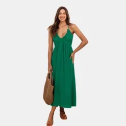 Women's Ruffled Halter Neck Maxi Dress - Cupshe 11 Women's Ruffled Halter Neck Maxi Dress - Cupshe -BLAZER GUEST 47beaa40 1a7c 4ac9 9975 62f68cd51392