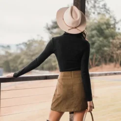 Women's Corduroy Button-Front Mini Wrap Skirt - Cupshe 8 Women's Corduroy Button-Front Mini Wrap Skirt - Cupshe -BLAZER GUEST 496c2b5f a4d8 49d7 87c9 3e37eae19afc