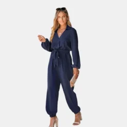 Women's Belted Jogger Jumpsuits - Cupshe -BLAZER GUEST 49cf00d0 8c74 481d 8f81 6642d9270189