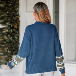 Women's Fair Isle Trim Mock Neck Sweater - Cupshe 10 Women's Fair Isle Trim Mock Neck Sweater - Cupshe -BLAZER GUEST 4b3fdc6a 63bf 45d9 9842 f614da9386b0