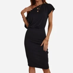 Women's Short Sleeve Off Shoulder Midi Dress - Cupshe - Black 7 Women's Short Sleeve Off Shoulder Midi Dress - Cupshe - Black -BLAZER GUEST 4f8342a1 d405 4ec5 9f54 aa7418921e9d