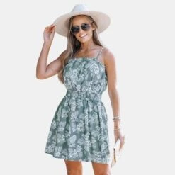 Women's Tropical Floral Leaf Print Cami Dress - Cupshe -BLAZER GUEST 51348eeb 1b79 43b6 8d28 33155e70fe20