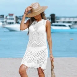 Women's Crochet Knit Tassel Cover-Up Dress -Cupshe -BLAZER GUEST 5220316f 0a04 4213 b721 c47777adb223