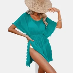 Women's Short Sleeve Swim Cover Up Dress - Cupshe -BLAZER GUEST 52e2d88e 815a 479f ba14 50f4faecfe4c