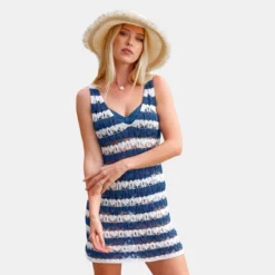 Women's Striped Crochet Swim Cover-Up Dress - Cupshe 9 Women's Striped Crochet Swim Cover-Up Dress - Cupshe -BLAZER GUEST 5336ad5a bb2e 4567 a5b6 f317253a10ec