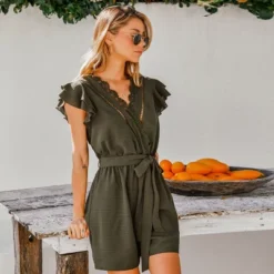 Women's Scalloped Lace Ruffled Belted Romper - Cupshe 11 Women's Scalloped Lace Ruffled Belted Romper - Cupshe -BLAZER GUEST 536544af f185 4047 ab2a c05bde96a65e