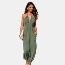 Women's Plunge Halter Jogger Jumpsuit - Cupshe 16 Women's Plunge Halter Jogger Jumpsuit - Cupshe -BLAZER GUEST 539901e6 d032 4463 87c4 59b72220c93c