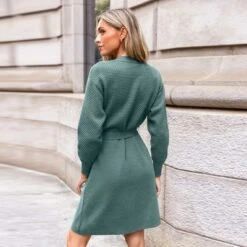 Women's Cozy Knit Wrap V-Neckline Sweater Dress - Cupshe 10 Women's Cozy Knit Wrap V-Neckline Sweater Dress - Cupshe -BLAZER GUEST 582d6de8 66c1 4a92 91c1 4b0d20e4b0d5