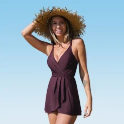 Women's Ruched Cross Back Swim Dress - Cupshe 5 Women's Ruched Cross Back Swim Dress - Cupshe -BLAZER GUEST 58fc464b 601c 4123 a958 4ad03af3721c