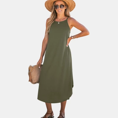 Women's Scoop Neck Cami Casual Midi Dress - Cupshe 8 Women's Scoop Neck Cami Casual Midi Dress - Cupshe - Image 8