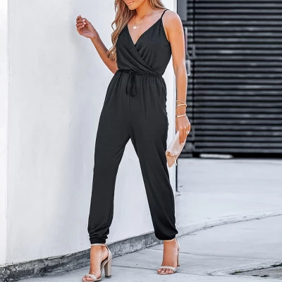 Women's Drawstring Jogger Jumpsuit - Cupshe 3 Women's Drawstring Jogger Jumpsuit - Cupshe - Image 3