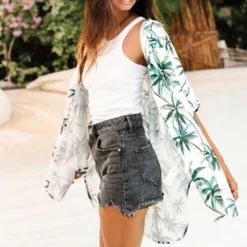 Women's Palm Tree Tie Front Shirt - Cupshe -BLAZER GUEST 5ae5238c 0289 4396 9cf3 96db99bf8509