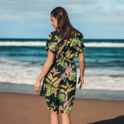 Women's Tropical Leaf Shirt Collar Dress - Cupshe 8 Women's Tropical Leaf Shirt Collar Dress - Cupshe -BLAZER GUEST 5af6d225 b594 4c0a 929c 68ec01879352