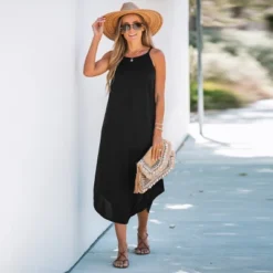 Women's Scoop Neck Cami Casual Midi Dress - Cupshe