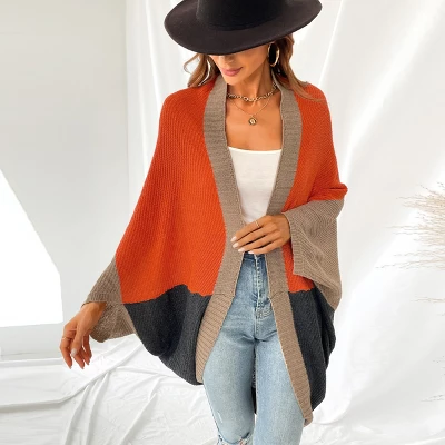 Women's Sunrise Memory Ribbed Colorblock Dolman Sleeve Cardigan - Cupshe 6 Women's Sunrise Memory Ribbed Colorblock Dolman Sleeve Cardigan - Cupshe - Image 6