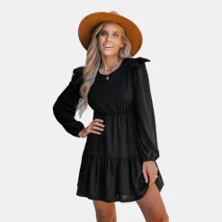 Women's Ruffled Long Sleeve Mini Dress - Cupshe -BLAZER GUEST 5b9a9db7 c255 4d7b bb40 4a17d913a053