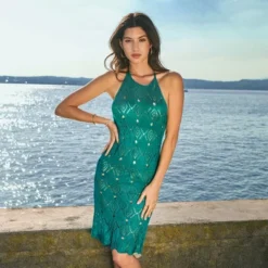 Women's Halter Backless Cover-Up Dress - Cupshe -BLAZER GUEST 5dc9ff3e f106 4dc1 b5f5 a5cfb927e52a