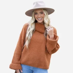 Women's Chunky Knit Turtleneck Sweater - Cupshe 11 Women's Chunky Knit Turtleneck Sweater - Cupshe -BLAZER GUEST 5f44d8ee a35b 48df 87ff c38a2085bc9d