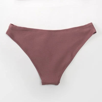 Women's Ribbed Low Waisted Bikini Bottom Swimsuit - Cupshe 2 Women's Ribbed Low Waisted Bikini Bottom Swimsuit - Cupshe - Image 2