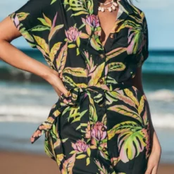 Women's Tropical Leaf Shirt Collar Dress - Cupshe 10 Women's Tropical Leaf Shirt Collar Dress - Cupshe -BLAZER GUEST 60762675 b63b 4b29 b7fc 62fdecfe89e8