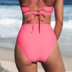 Women's Solid Shirred High Waist Bikini Bottom - Cupshe -BLAZER GUEST 61dfb4f2 79df 46c1 9f1b c83db9f130e9