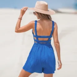 Women's Square Neck Smocking Romper - Cupshe 8 Women's Square Neck Smocking Romper - Cupshe -BLAZER GUEST 621856fe b223 48a4 8cae b9c1e9b92072