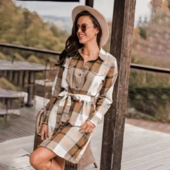 Women's Plaid Belted Button-Front Mini Dress - Cupshe 13 Women's Plaid Belted Button-Front Mini Dress - Cupshe -BLAZER GUEST 684b6189 f0b6 46f4 9ae2 9c548325e4f9