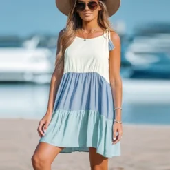 Women's Colorblock Tassel Tie Mini Dress - Cupshe 9 Women's Colorblock Tassel Tie Mini Dress - Cupshe -BLAZER GUEST 68cd8048 f6d0 489f 9a95 fbad75aa1cb1