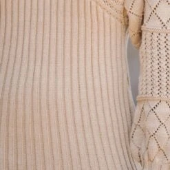 Women's Crochet V-Neck Mini Sweater Dress - Cupshe