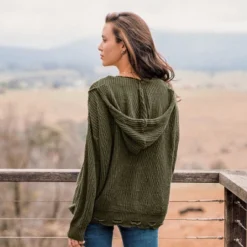 Women's Crochet O-Ring Zipper Sweater - Cupshe -BLAZER GUEST 6e687e69 2885 4d9b a7c1 396bfbea4a85