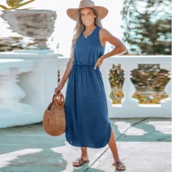 Women's Scoop Neck Side Slit Maxi Dress - Cupshe 18 Women's Scoop Neck Side Slit Maxi Dress - Cupshe -BLAZER GUEST 7005ed61 d517 41d3 a98a 0434d5e2df46