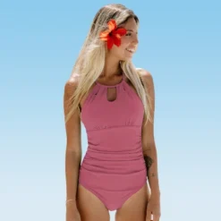Women's Cutout High Neck Back Tie One Piece Swimsuit -Cupshe -BLAZER GUEST 727eaa12 3fca 4039 bcb4 2fdb496e35b9