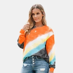 Women's Tie-Dye Wash Crewneck Pullover Sweatshirt - Cupshe 13 Women's Tie-Dye Wash Crewneck Pullover Sweatshirt - Cupshe -BLAZER GUEST 75d67518 46e8 4b79 9933 86fa69d298df