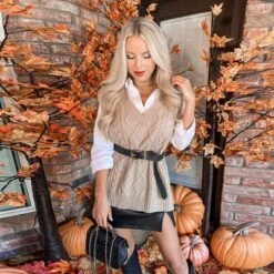 Women's Warm Hugs Cable Knit Sweater Vest - Cupshe -BLAZER GUEST 772e03fe e530 4484 9380 4069116dbbb7