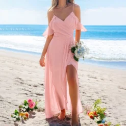 Women's Blush Pink Off-Shoulder Beach Maxi Wedding Guest Dress - Cupshe 8 Women's Blush Pink Off-Shoulder Beach Maxi Wedding Guest Dress - Cupshe -BLAZER GUEST 778cd70e 0b8b 4ede 94fb 5252601d9bbe