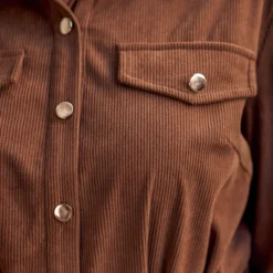 Women's Belted Corduroy Button-Front Mini Dress - Cupshe -BLAZER GUEST 77998a5f 9a6b 498c 98d2 caa8ae2717ee