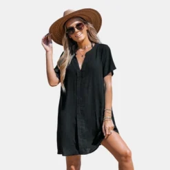 Women's V Neck Shirt Cover Up Dress - Cupshe -BLAZER GUEST 7a961ffd 35d1 40d7 9ca4 0a69d65f8021