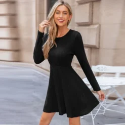 Women's Ribbed Knit Long Sleeve Skater Dress - Cupshe 10 Women's Ribbed Knit Long Sleeve Skater Dress - Cupshe -BLAZER GUEST 7d2cddf8 564a 4c78 ae9c d6e1790c5189