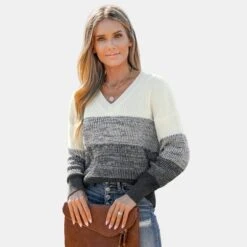 Women's Striped V Neck Drop Sleeve Sweater - Cupshe 18 Women's Striped V Neck Drop Sleeve Sweater - Cupshe -BLAZER GUEST 7f101dcd 567d 4d14 8805 8b8340ce5219