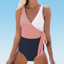 Women's Color Block Tie Side One Piece Swimsuit - Cupshe 17 Women's Color Block Tie Side One Piece Swimsuit - Cupshe -BLAZER GUEST 80c5adad 46b5 4b6a 8b1f 47c55013f296