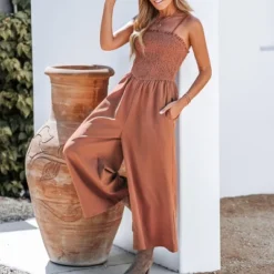 Women's Smocked Cami Jumpsuit - Cupshe 12 Women's Smocked Cami Jumpsuit - Cupshe -BLAZER GUEST 81b37ab4 9593 41d3 8475 47b3cac8da02