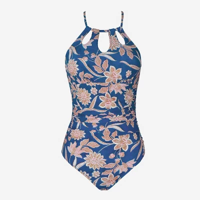 Women's Floral Cutout Tie Back One Piece Swimsuit - Cupshe 1 Women's Floral Cutout Tie Back One Piece Swimsuit - Cupshe
