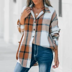 Women's Long Sleeve Plaid Oversized Shirt - Cupshe 8 Women's Long Sleeve Plaid Oversized Shirt - Cupshe -BLAZER GUEST 83515fe7 9e3e 4774 bb83 db9601bc84f9