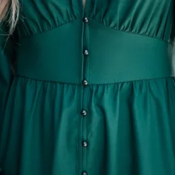 Women's Emerald Button-Loop Mini Dress - Cupshe -BLAZER GUEST 84c295f6 55e0 492e 9537 6200830eec7a