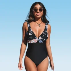 Women's One Piece Swimsuit Vintage Cutout Floral V Neck Bathing Suit - Cupshe 16 Women's One Piece Swimsuit Vintage Cutout Floral V Neck Bathing Suit - Cupshe -BLAZER GUEST 87b7d8c0 ea6c 4c5e afff 173c6997454b