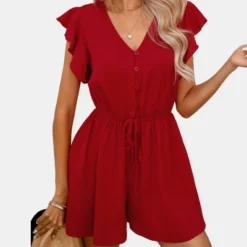 Women's Ruffled Drawstring Buttons Romper -Cupshe 7 Women's Ruffled Drawstring Buttons Romper -Cupshe -BLAZER GUEST 889aa313 8a11 4bf3 bbd0 686a55ed81ea